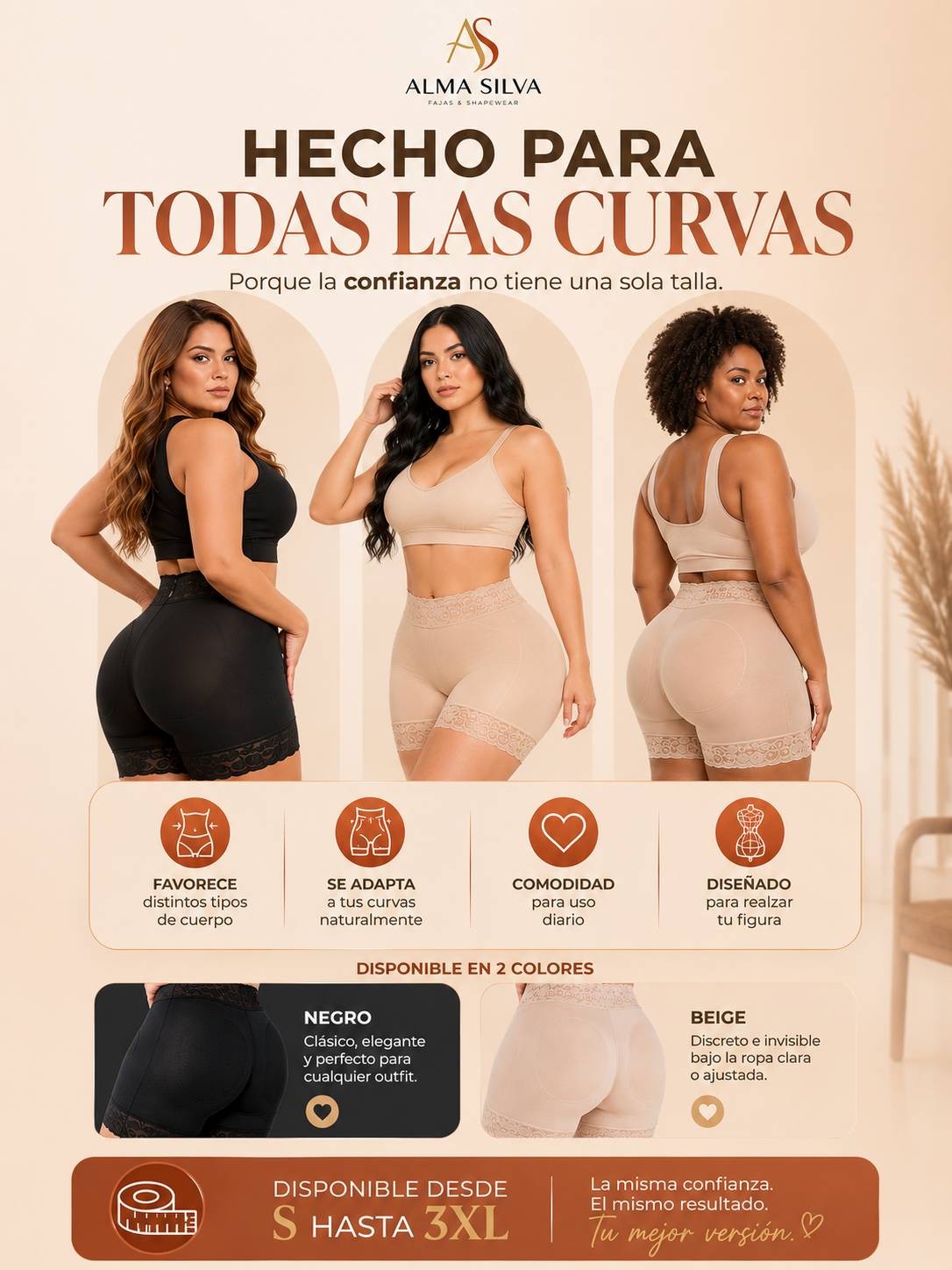 Short Levanta Cola - caracteristicas