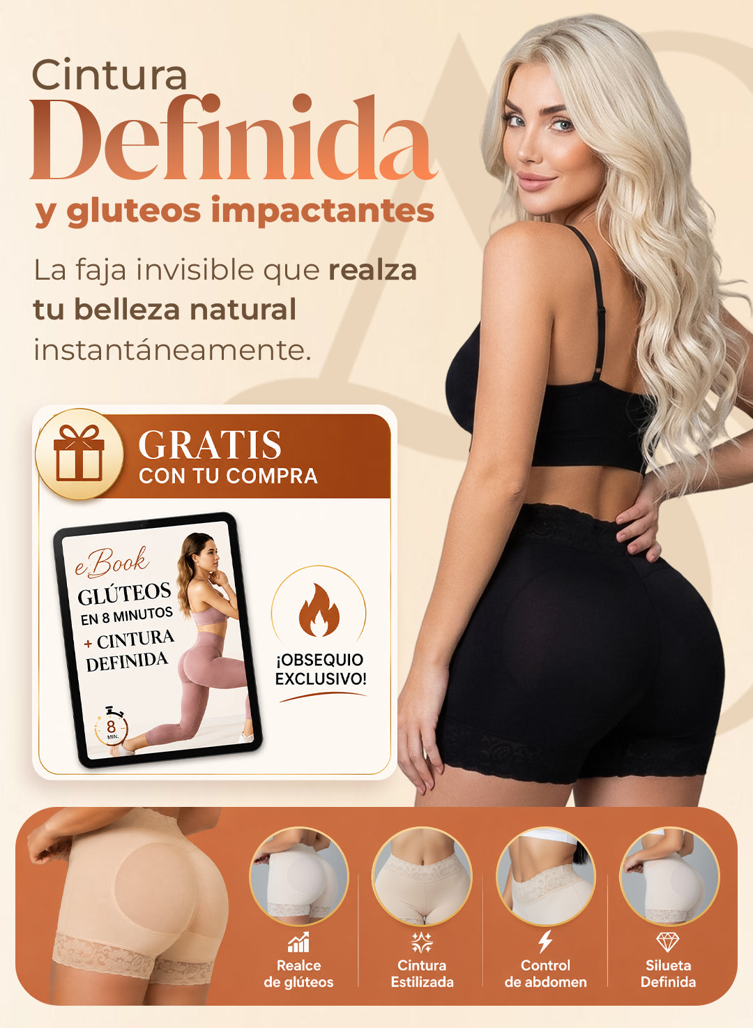 Cintura definida y gluteos impactantes
